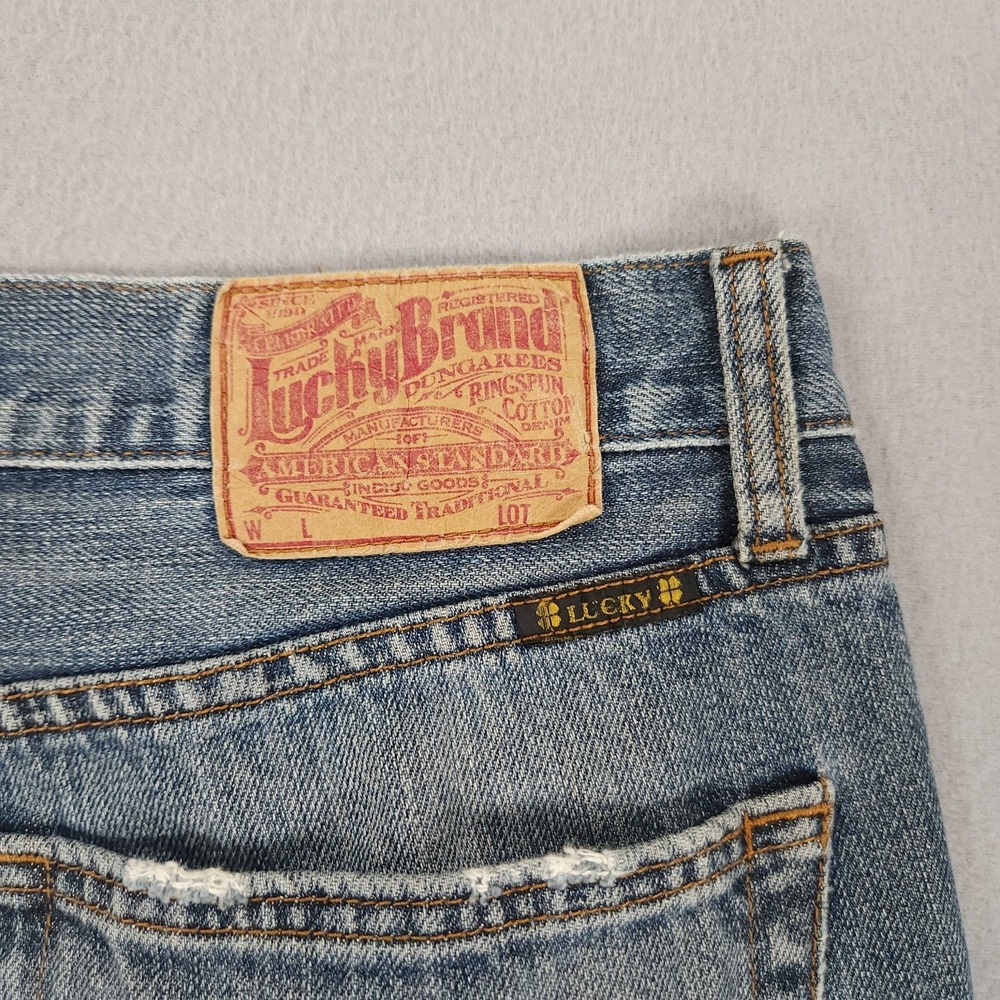 Lucky Brand Jeans Men's 32x30 Blue Denim Classic Straight Fit Regular Inseam - Picture 12 of 12